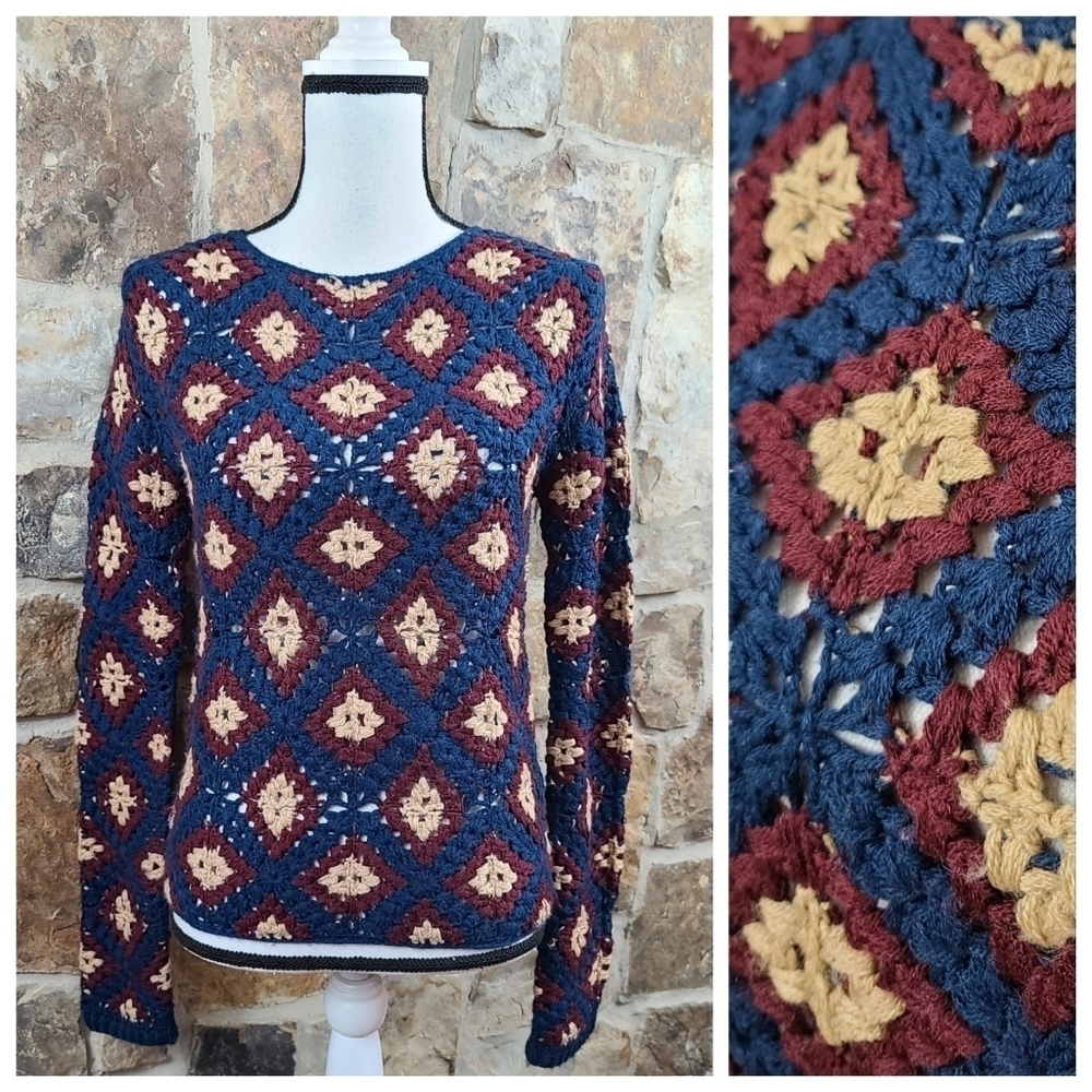Elizabeth And James S Small Hand Crochet Sweater
